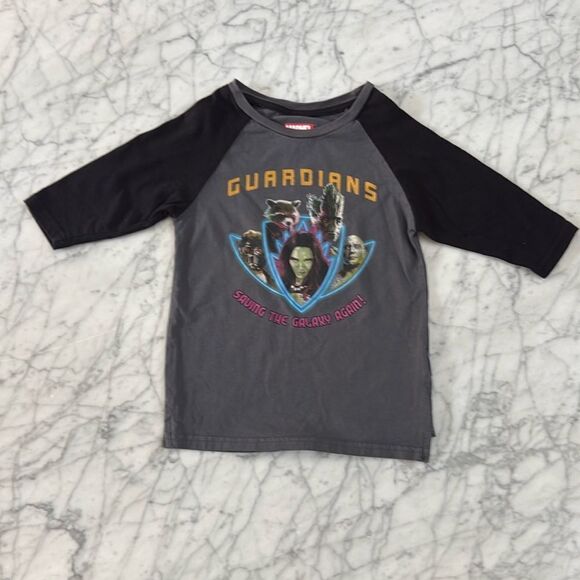 Guardians of The Galaxy Raglan Tee Youth Small 6/7 - Picture 1 of 6